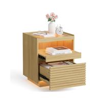 Nachtkastje met lade en verstelbare ledverlichting