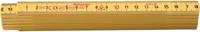 Hultafors duimstok g 59 2m - 12-delig - geel - hu200104 - hu200104