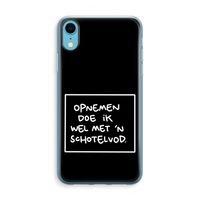 Schotelvod: iPhone XR Transparant Hoesje Schotelvod: iPhone XR Transparant Hoesje