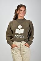Marant Etoile trui Moby SW0003FA-C3M07E dark bronze/ecru