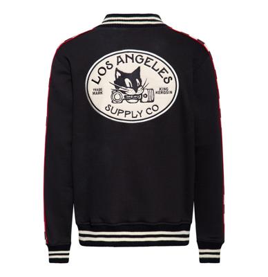 King Kerosin Los Angeles Supply Co. College Jacket Black-XL