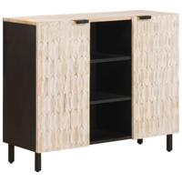 Dressoir met plank Witte Was Afwerking 90 x 33,5 x 75 cm