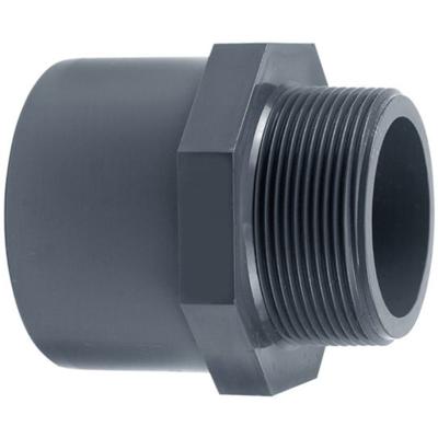 Aquaforte Puntstuk Buitendraad 50mm x 63mm 1½'' - Duurzaam PVC Verbindstuk voor Vijver & Irrigatie Systems