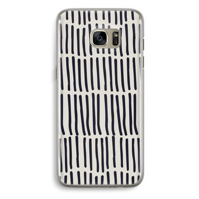 Moroccan stripes: Samsung Galaxy S7 Edge Transparant Hoesje