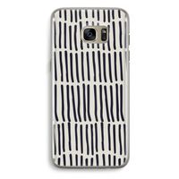Moroccan stripes: Samsung Galaxy S7 Edge Transparant Hoesje