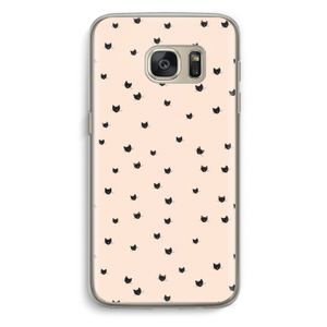 Kleine kattenkopjes: Samsung Galaxy S7 Transparant Hoesje