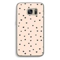 Kleine kattenkopjes: Samsung Galaxy S7 Transparant Hoesje