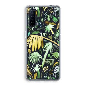 Tropical Palms Dark: OnePlus Nord CE 5G Transparant Hoesje