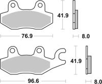 BREMBO Remblokken, voor de moto, Road Gesinterd Metaal 07YA22SA