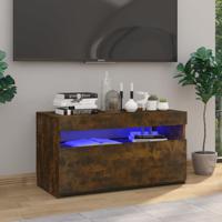 Tv-meubel met LED-verlichting 75x35x40 cm gerookt eikenkleurig - thumbnail