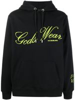 GCDS hoodie à slogan imprimé - Noir - thumbnail