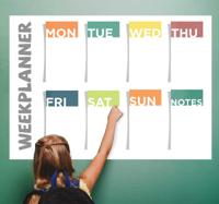 Whiteboard weekplanner kind