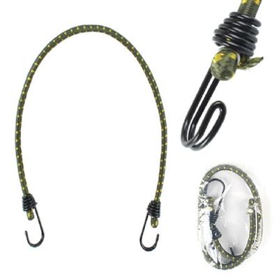 Outdoor bundeling touw elastische tenten metalen gesp hoge Stretch Clothesline Camping Bagage verpakking haak (dubbele haak kaki)