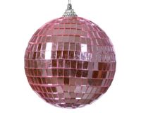 Kerstballen foam d10l10 cm fuchsia kerst - Decoris