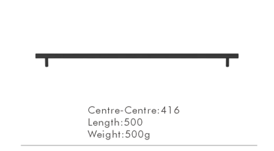 Nurlin T-Bar Messing Kastgreep