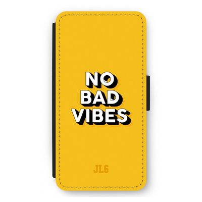 No Bad Vibes: iPhone 12 Pro Max Flip Hoesje
