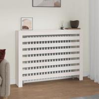 Radiatorombouw 108,5x19x84 cm massief grenenhout wit