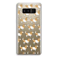 Doggy: Samsung Galaxy Note 8 Transparant Hoesje
