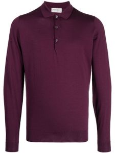 John Smedley polo Belper en laine - Violet