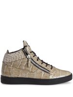 Giuseppe Zanotti baskets Frankie à effet peau de crocodile - Tons neutres - thumbnail