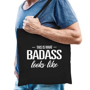 This is what badass looks like cadeau tas zwart voor heren