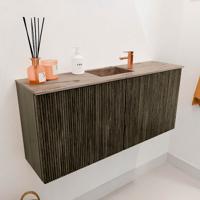 Toiletmeubel Mondiaz Joya Dlux | 90 cm | Meubelkleur Shadow | Faye wastafel Arena Wasbak Midden | 1 kraangat