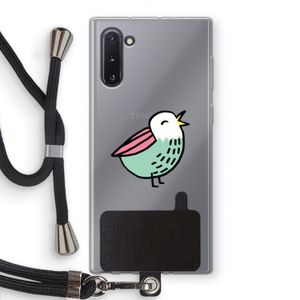Birdy: Samsung Galaxy Note 10 Transparant Hoesje met koord