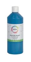 Plakkaatverf qrea blauw 500ml | 6 stuks