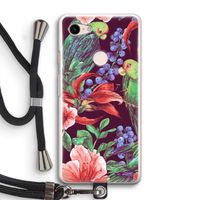 Papegaaien: Pixel 3 Transparant Hoesje met koord