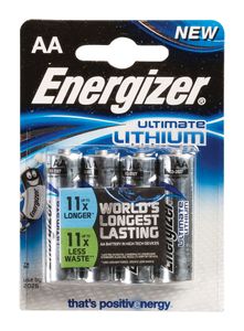 Energizer Ultimate Lithium L91 AA batterijen (4 stuks)