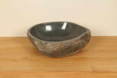 Flussstein Waschbecken RM030364, 41x39x15 cm Flussstein Waschbecken RM030364, 41x39x15 cm