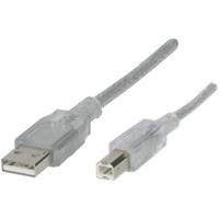 Renkforce USB-kabel USB 2.0 USB-A stekker, USB-B stekker 1.80 m Transparant RF-4538144 Renkforce USB-kabel USB 2.0 USB-A stekker, USB-B stekker 1.80 m Transparant RF-4538144