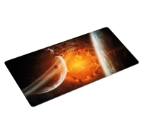 Planeten explosie gaming vinyl muismat