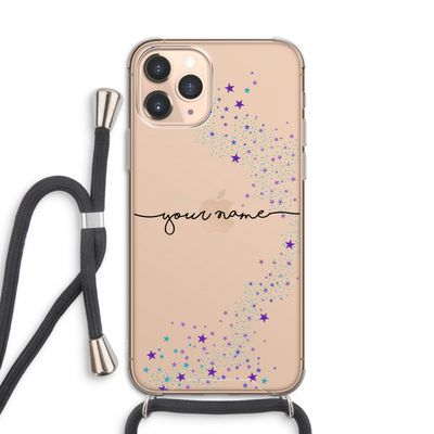 Sterren: iPhone 11 Pro Transparant Hoesje met koord