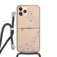 Sterren: iPhone 11 Pro Transparant Hoesje met koord