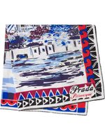 Prada foulard Pittoresque Paris - Bleu