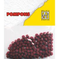 Nellie's Choice • pompoms mini 3mm 100stuks/pkg col. md-1901 burgundy