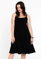 Yoek Jurk spaghetti | Zwart | Maat 58/60