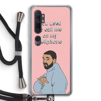Hotline bling: Xiaomi Mi Note 10 Transparant Hoesje met koord