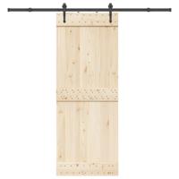 VidaXL Doos met onderdelen voor schuifdeur 213,5 cm staal zwart