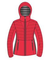 8848 Altitude Audrey Wintersportjas Dames Poinsetta Red 42