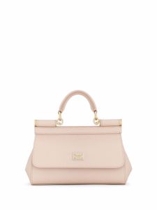 Dolce & Gabbana petit sac à main Sicily en cuir - Rose