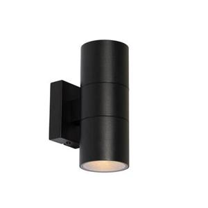 QAZQA Professional Buiten wandlamp zwart 2-lichts AR70 IP44 - Duo