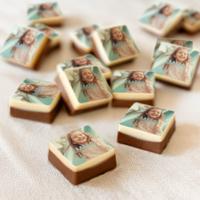 Chocolade traktatie met foto - 50 stuks - Vierkant
