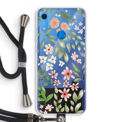 Botanical sweet flower heaven: Huawei Y6s Transparant Hoesje met koord