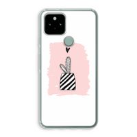 Zwart-wit cactus: Google Pixel 5 Transparant Hoesje Zwart-wit cactus: Google Pixel 5 Transparant Hoesje