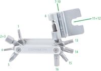CONTEC Ct multitool tfr-striker 16 functions silver