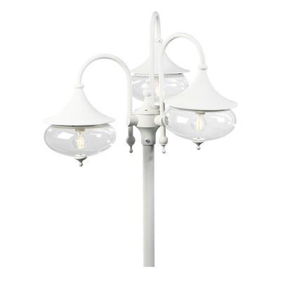 Libra lantaarnpaal 3-lichts met Hercules paal XL wit 621-250 + 655-250