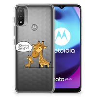 Motorola Moto E20 | E40 Telefoonhoesje met Naam Giraffe
