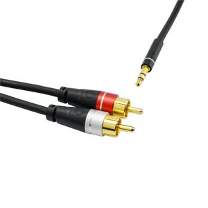 Oehlbach SL AUDIO CABLE 3.5 - 2xRCA 2,0 M Mini jack kabel Zwart